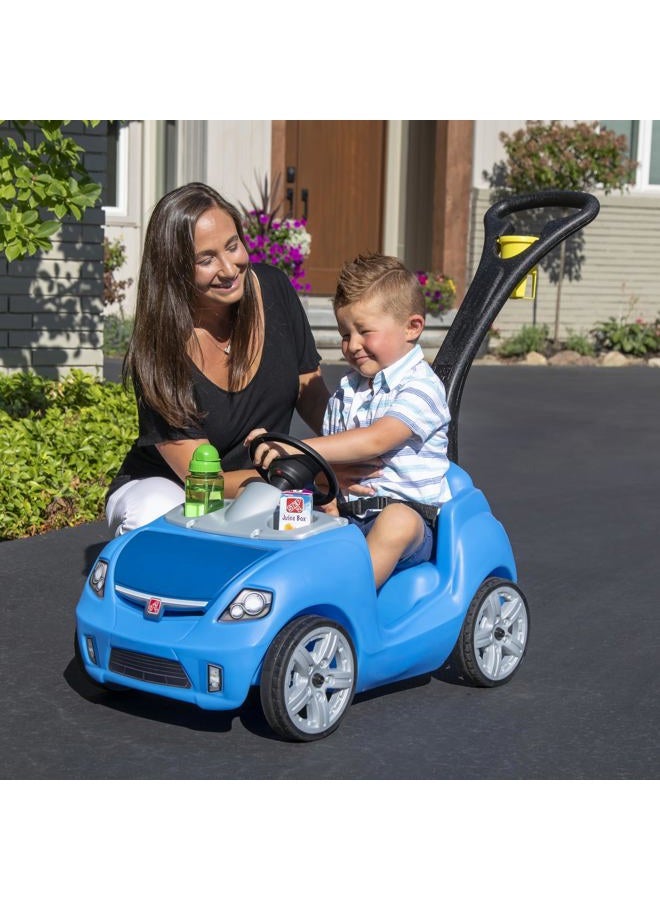 Step2 Whisper Ride II Buggy Kids Push Car, Ride On Toy, Stroller Substitute, Includes Seat Belt & Horn, Made of Durable Plastic, Max Weight 50 lbs., For Toddlers 1.5-4 Years Old, Blue - Image 3